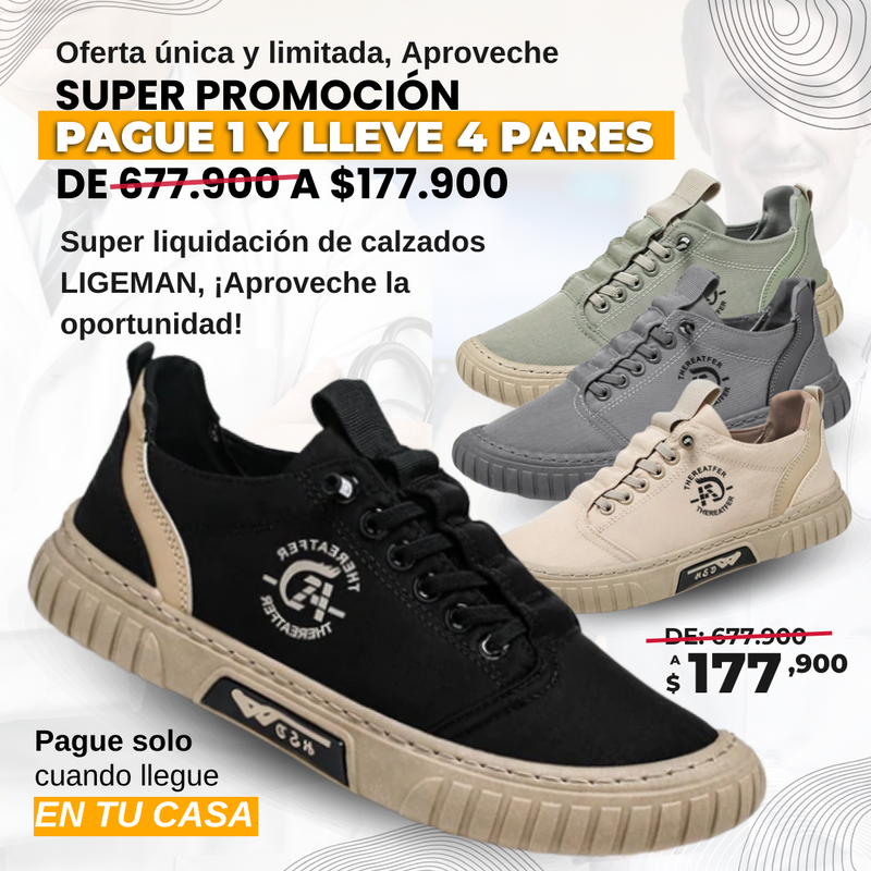 Kit Con 4 Pares en Promoción, LIGEMAN® / Oferta Única y Limitada..