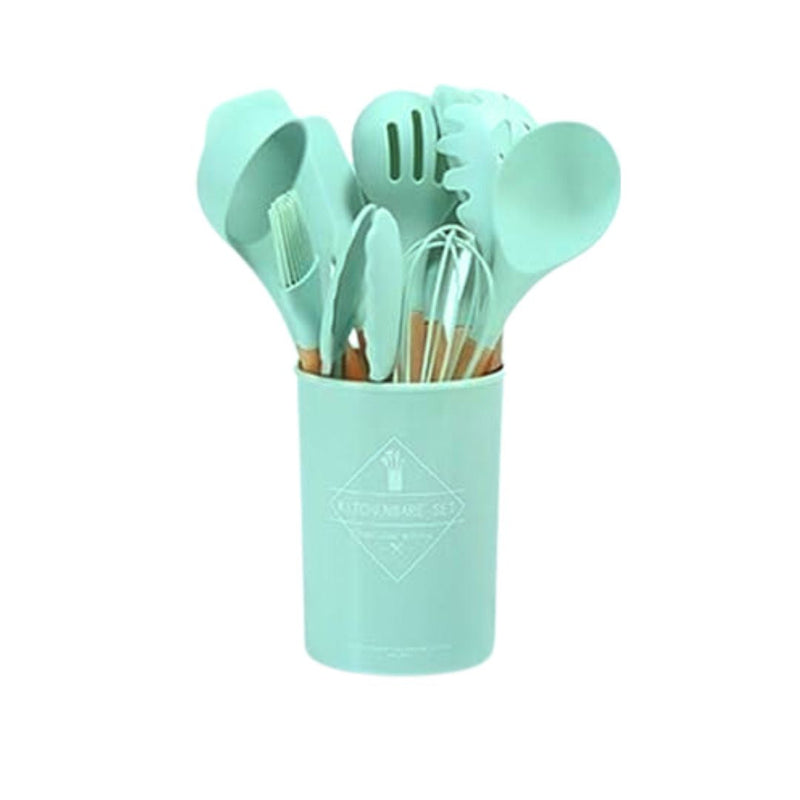 Set Cocina 12 Utensilios Silicona Kit